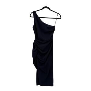 Katie May dress New Age one shoulder navy blue size Medium M
